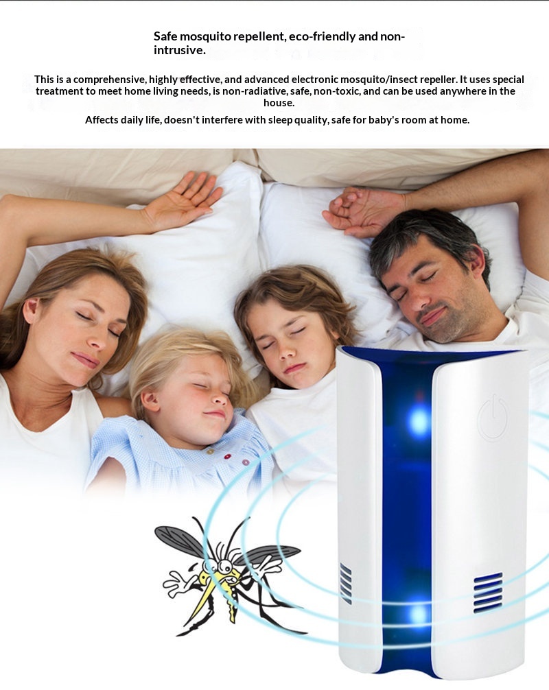 Ultrasonic Electromagnetic Electronic Killer Plug-in Mosquito Repellent Micro Light Wave Insect Mouse Repeller_voghion.com