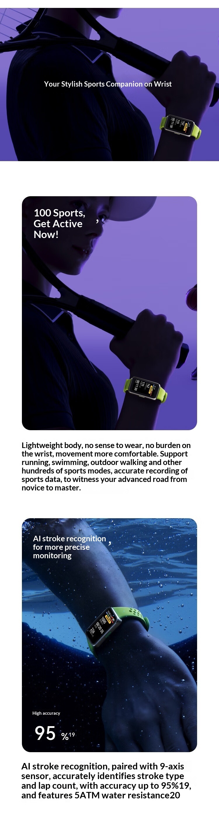 Huawei band 10 smartband med professionell sömnanalys_voghion.com