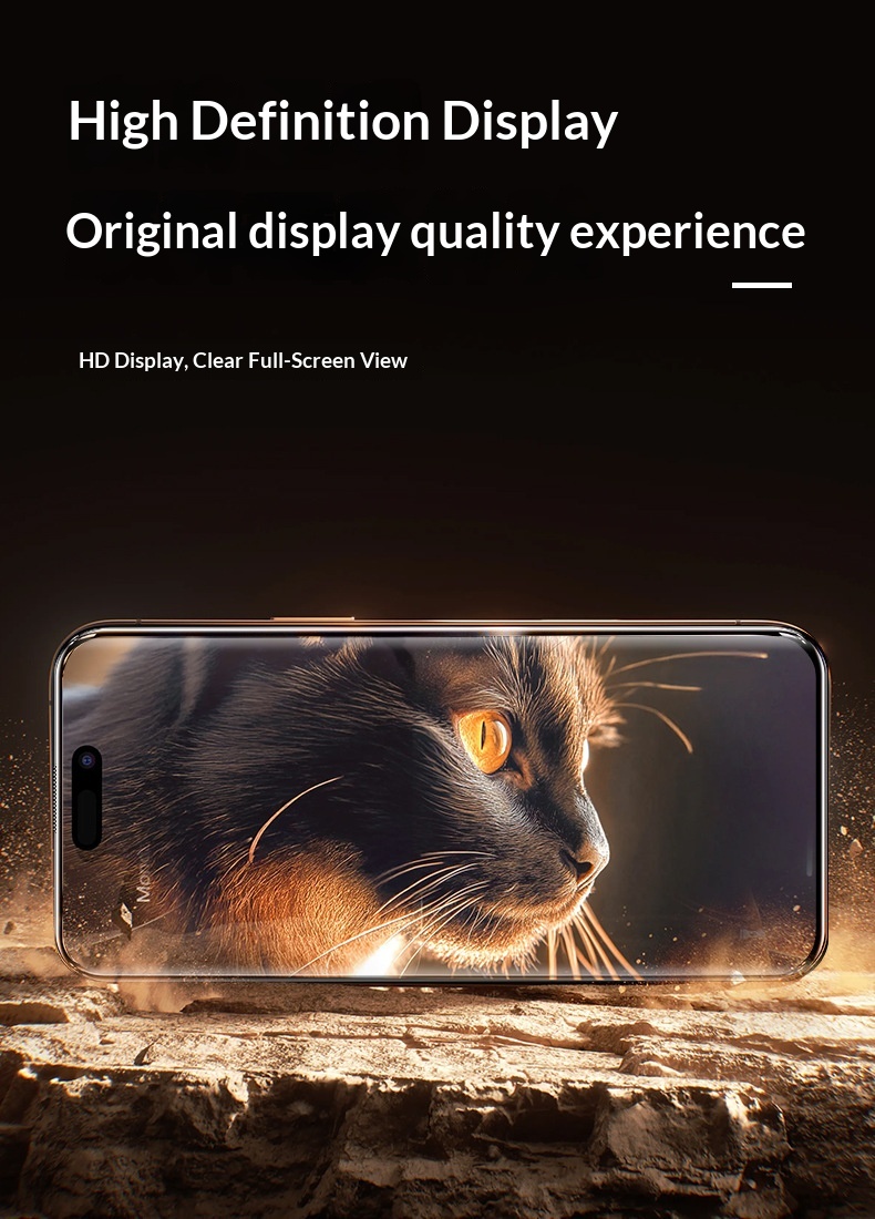 Tempered Glass Screen Protector For Iphone 15 Pro Hd Dust Free_voghion.com
