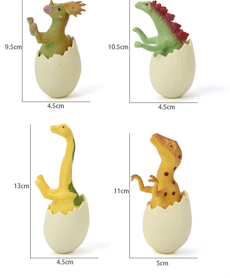 Dinosaur Hatching Egg Toy Set Realistic Jurassic Animal Figures_voghion.com