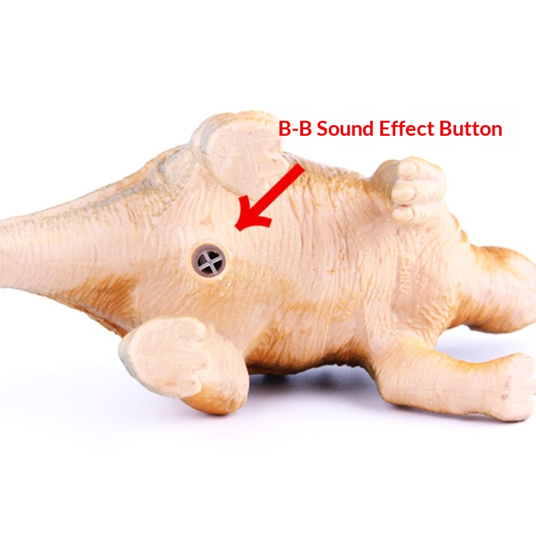 New Simulation BB Squeaky Children's Educational Model Toy Soft Plastic Sound Dinosaur Multiple Options Available_voghion.com