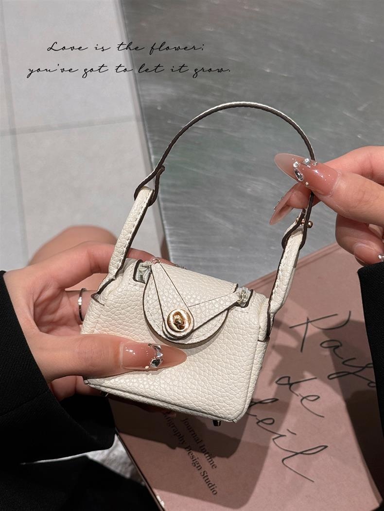 Kreative Mini-Tasche, geeignet als Schutzhülle für AirPods Pro 2 Bluetooth-Kopfhörer, Münzgeldbörse und Autoschlüssel-Zubehör_voghion.com