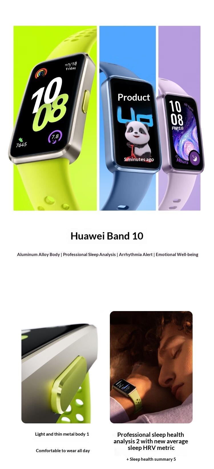 Huawei band 10 smartband med professionell sömnanalys_voghion.com