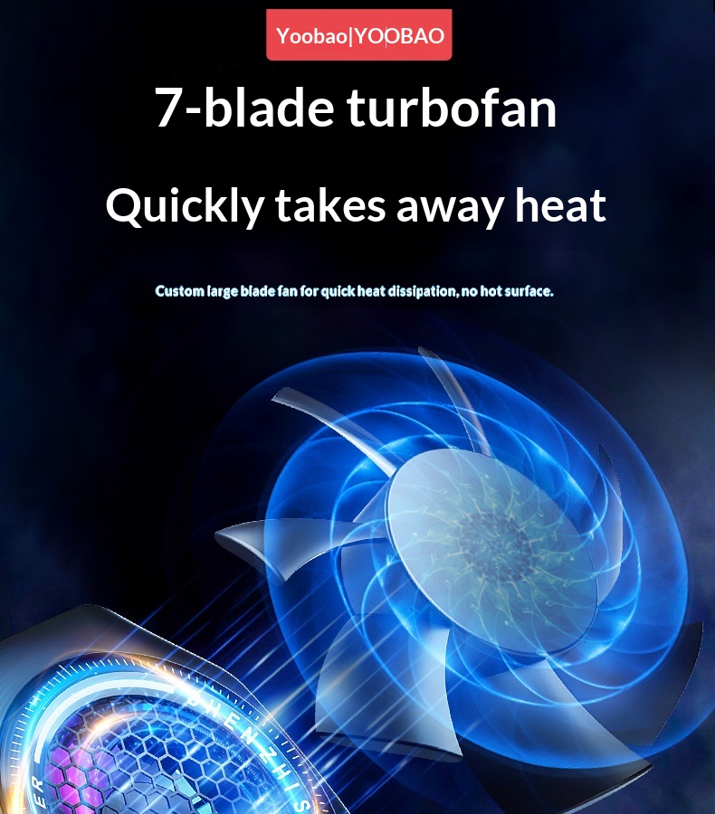 AI Temperature-Controlled Cooling Phone With Digital Display, Three-Level Adjustment, Magnetic Back Clip, Semiconductor_voghion.com