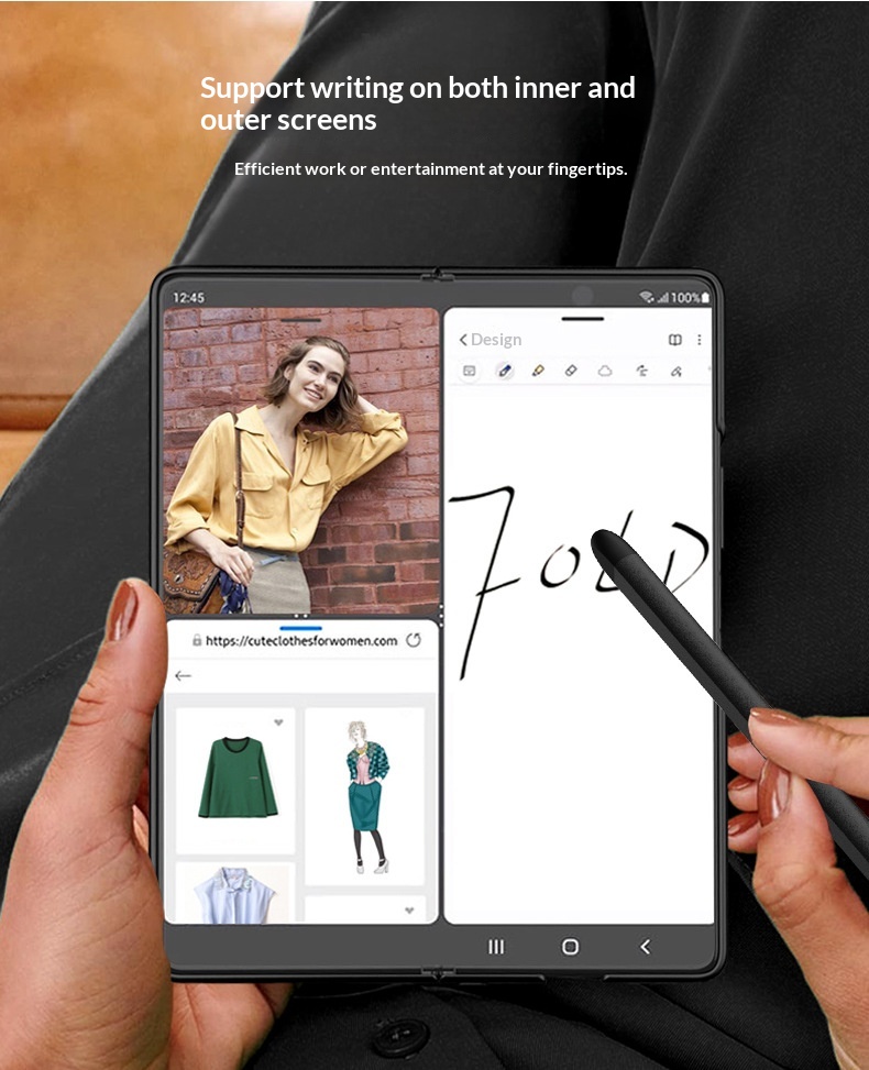 Compatibile con Samsung ZFold7/Foldable Screen Phone Fold4 Stylus Fold5/6 S Penna capacitiva per disegno_voghion.com