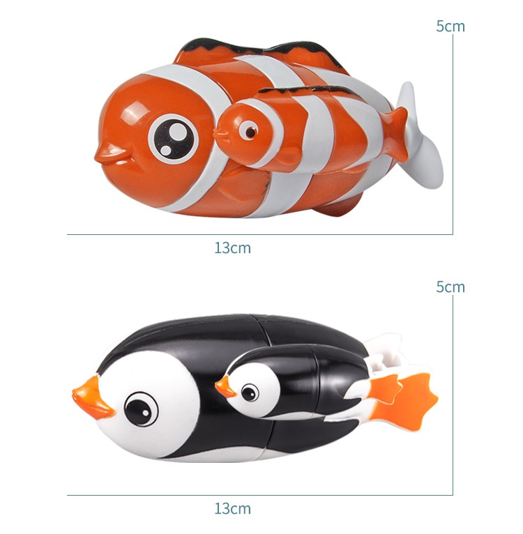 Badleksaker för barn simmande bläckfisk delfin sjölejon_voghion.com