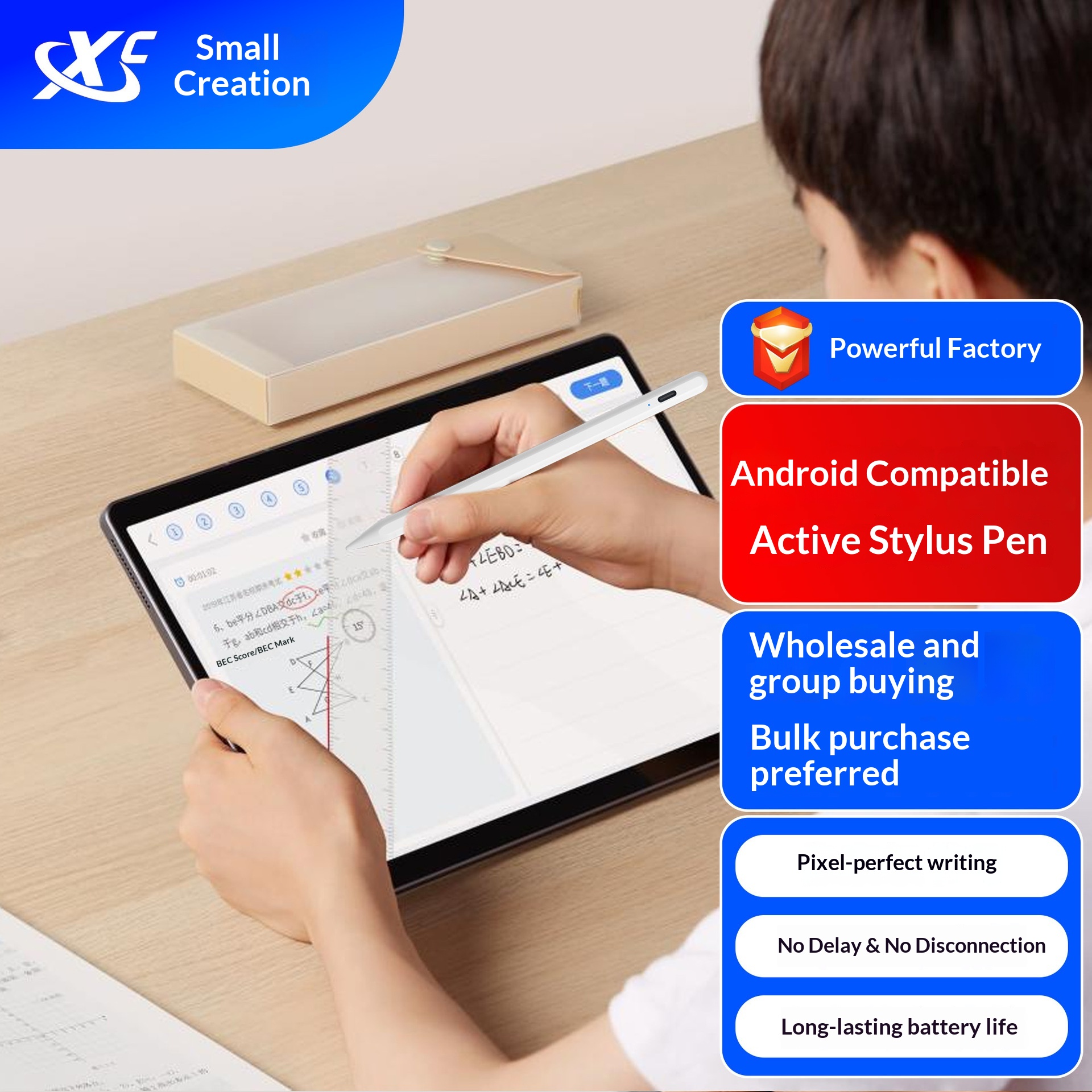 Stylet capacitif universel compatible avec les tablettes Huawei et les smartphones Android (certains modèles), stylet pour écrans tactiles._voghion.com