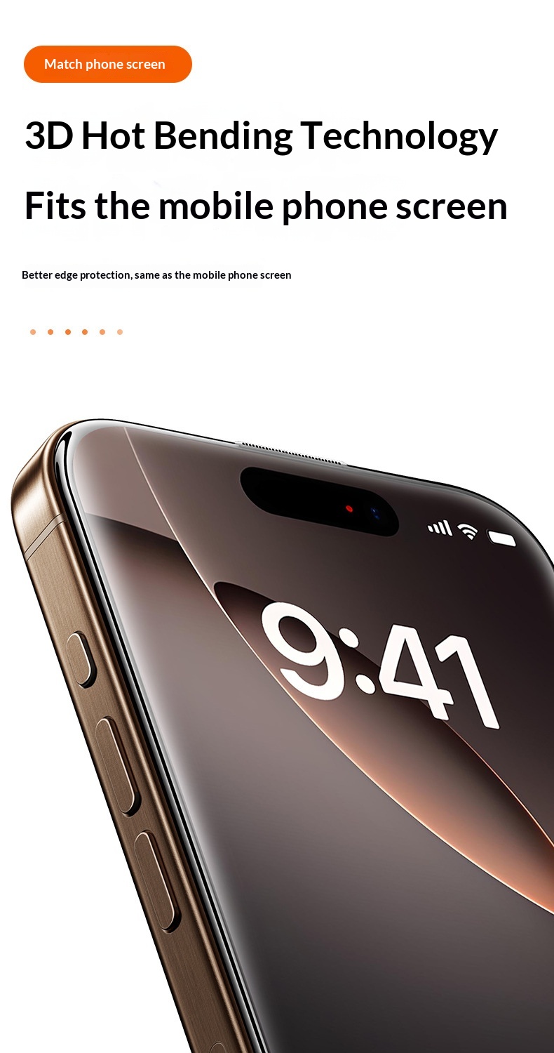 Tempered Glass Screen Protector For Iphone 15 Pro Hd Dust Free_voghion.com