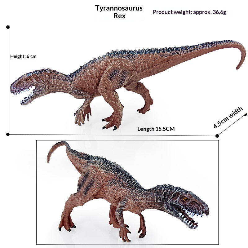 Cross-Border 2-13inch Hollow Plastic Large Animal Solid Simulation Dinosaur Model Ornament Toy Wholesale_voghion.com