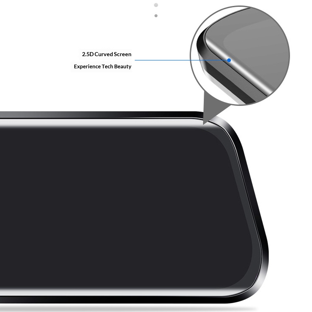 Telecamera da cruscotto per auto transfrontaliera con specchietto retrovisore, streaming multimediale HD, visione notturna, immagine di retromarcia, doppia lente anteriore e posteriore._voghion.com