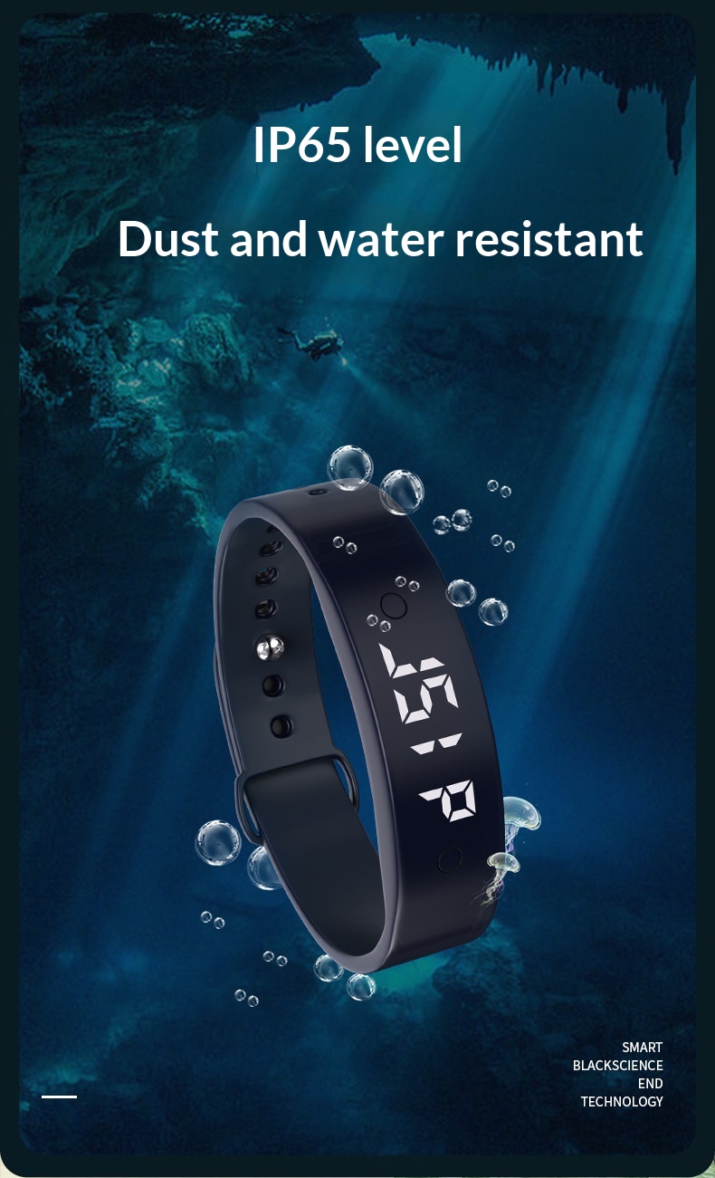 Alarm Clock Reminder Countdown Rechargeable Student Electronic Bracelet Gift Electric Watch_voghion.com