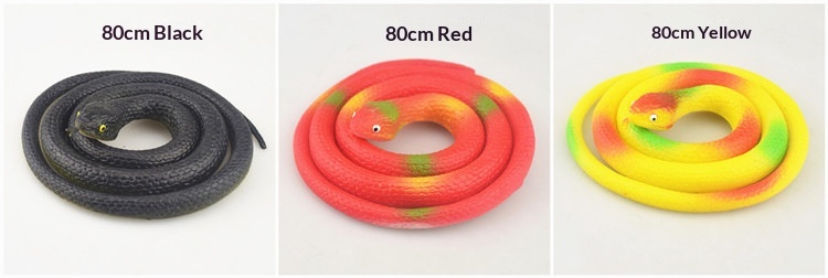 Cobra in plastica morbida realistica 80cm giocattolo scherzo_voghion.com