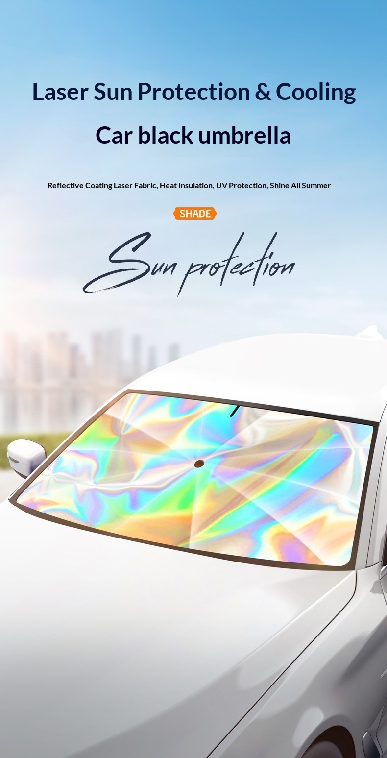 Parasole per parabrezza auto laser iridescente termico_voghion.com