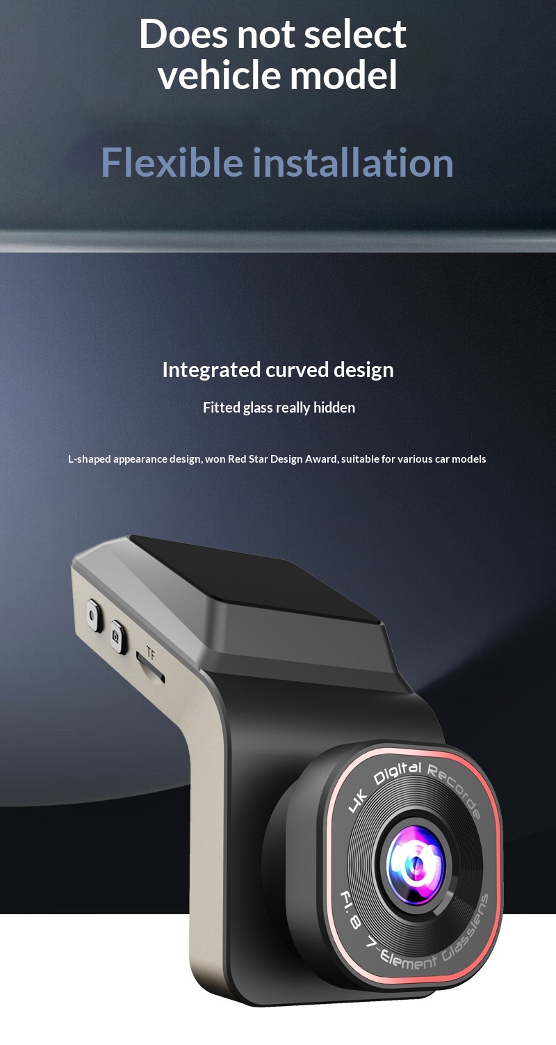 Dashcam 2k fram- och backkamera med parkeringsövervakning_voghion.com