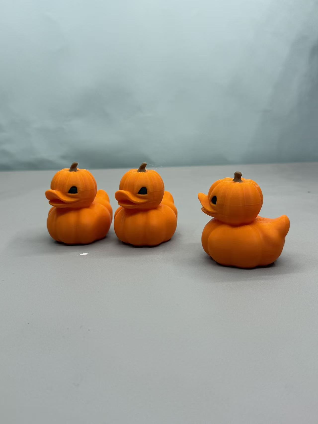 3d Printed Pumpkin Duck Halloween Ornament Decorative Figure_voghion.com