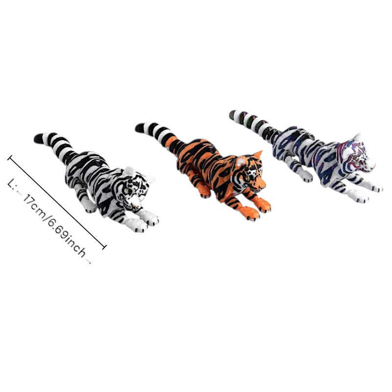3D-gedrucktes Waldtiermodell für Kinder: Elefant, Tiger, Löwe – ein realistisches Spielzeug_voghion.com