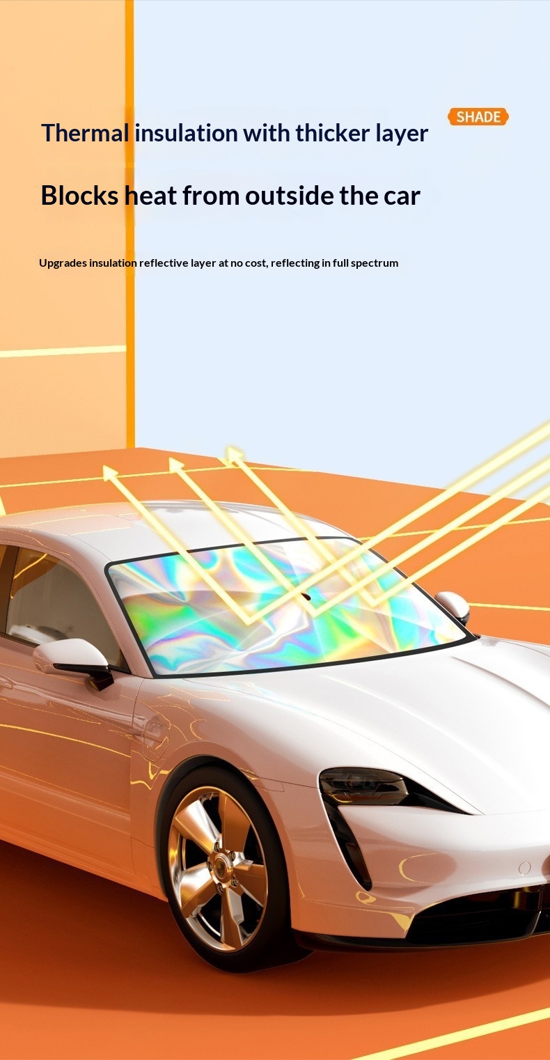 Parasole per parabrezza auto laser iridescente termico_voghion.com
