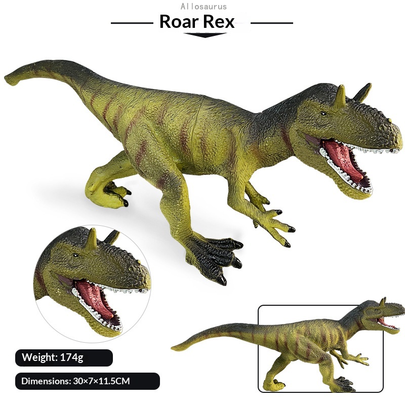 Cross-Border 2-13inch Hollow Plastic Large Animal Solid Simulation Dinosaur Model Ornament Toy Wholesale_voghion.com