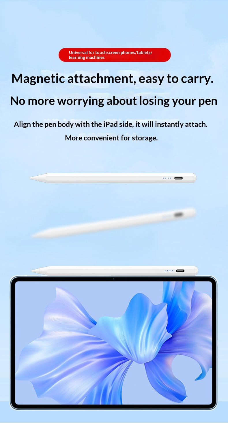 Universeller kapazitiver Touchscreen-Stift für Samsung iPad, kompatibel mit Tablets und Smartphones_voghion.com