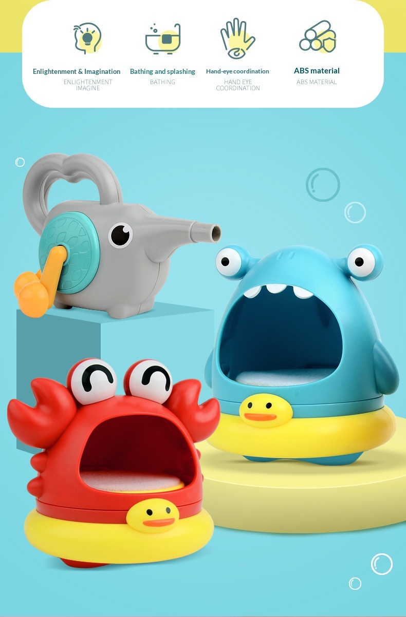 Krab bublinkovač hračka do vane pre deti a bábätká_voghion.com