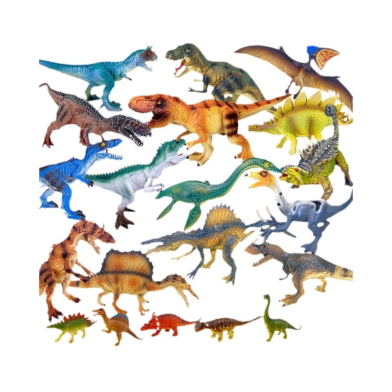Cross-Border 2-13inch Hollow Plastic Large Animal Solid Simulation Dinosaur Model Ornament Toy Wholesale_voghion.com