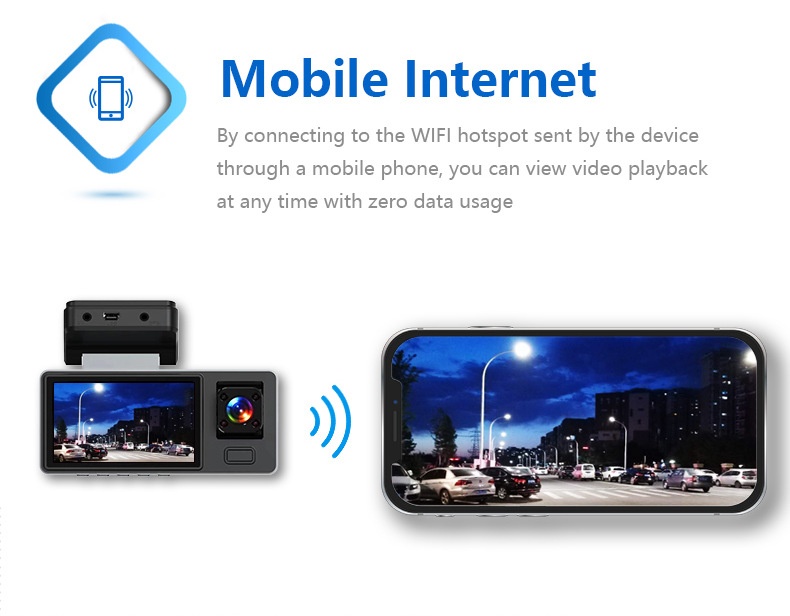 Nowa kamera samochodowa Coss-bode Model A8 z łącznością Wi-Fi, noktowizorem o wysokiej rozdzielczości i obiektywem szerokokątnym_voghion.com