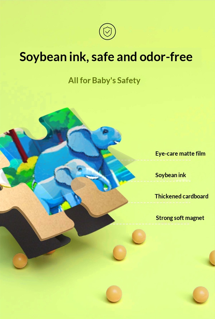 Magnetisches Lernpuzzle Für Kinder Von 3 Bis 6 Jahren_voghion.com
