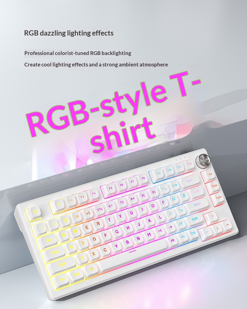 FURYCUBE IP75 Luminous Mechanical Feel Computer Gaming Esports High-Value Wired Silent Keyboard_voghion.com
