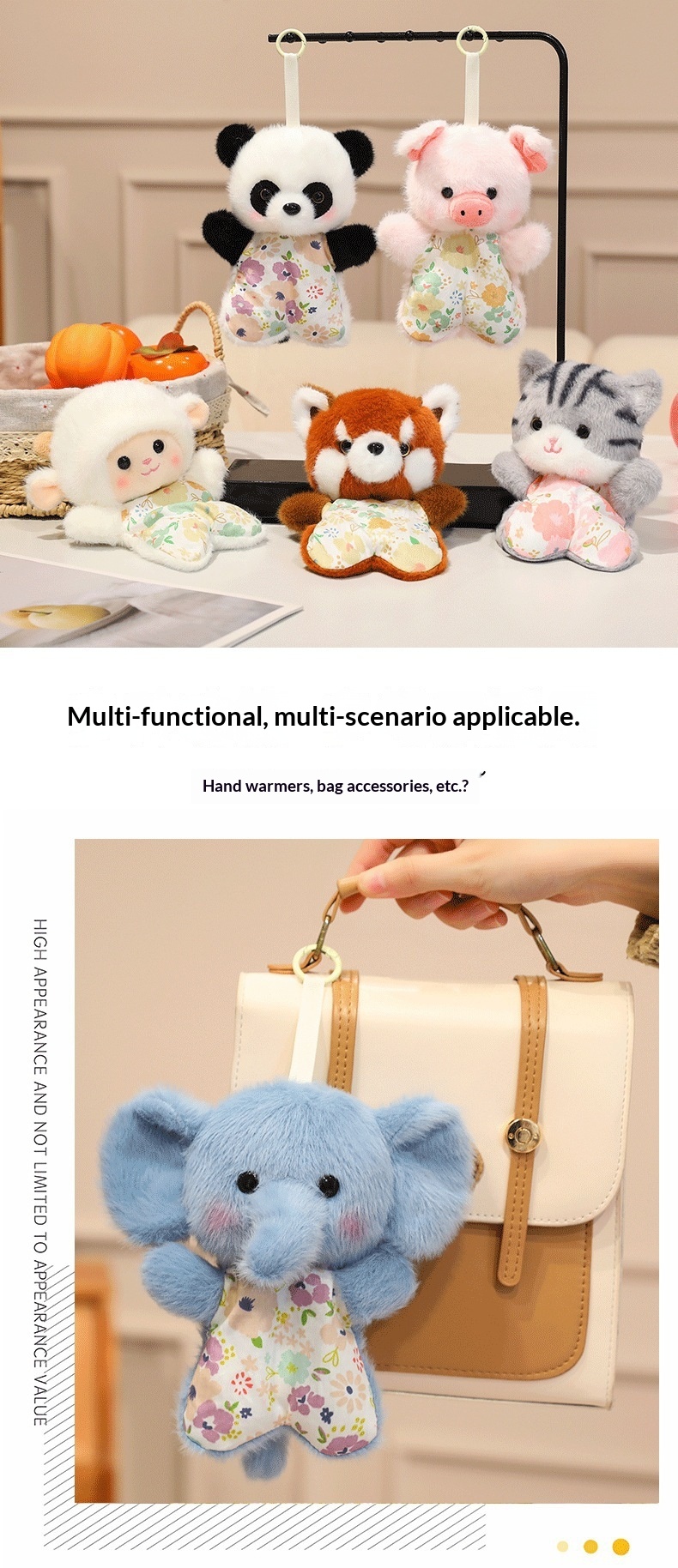 Fun Stress-Relief Doll, Comforting Plush Toy, Healing Squeezable Lamb Figurine, Cute Husky Beanbag_voghion.com