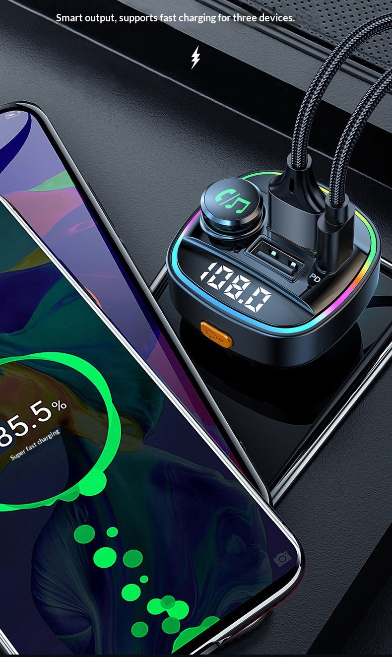 Bluetooth carkit voor auto met snellaadfunctie_voghion.com