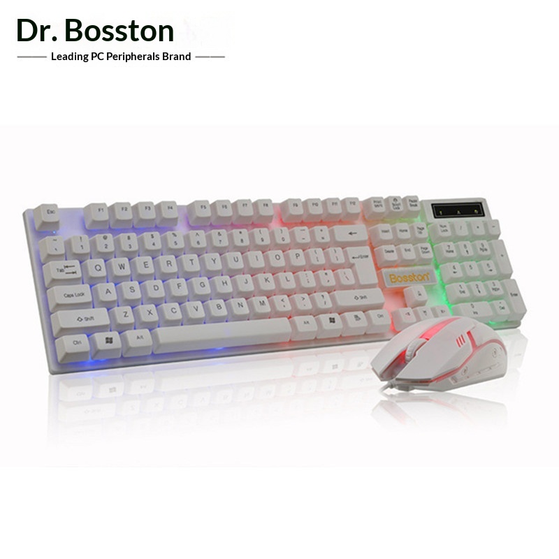 Kit di montaggio fai-da-te per tastiera e mouse USB con retroilluminazione arcobaleno fluttuante del Dr. Ton._voghion.com