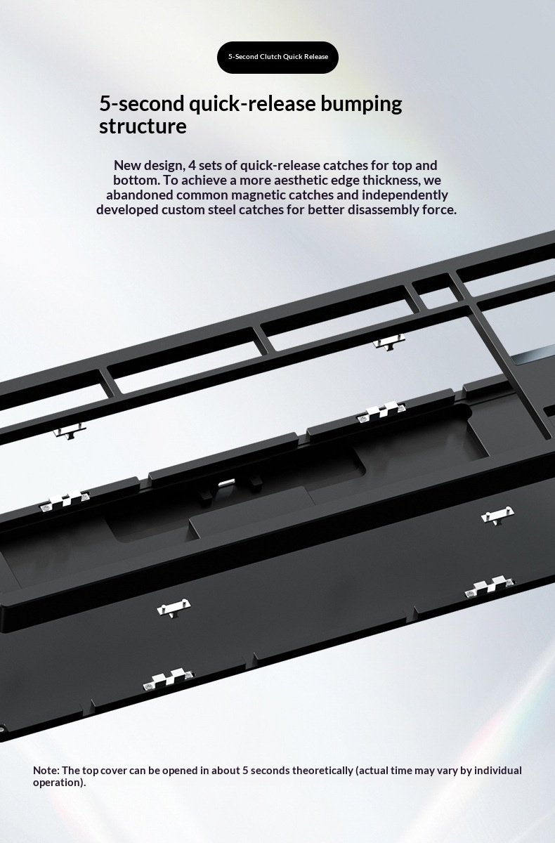 Teclado mecánico Vika STARS80 de tres modos, aluminio sólido, estructura de junta de liberación rápida personalizada, iluminación RGB para juegos._voghion.com