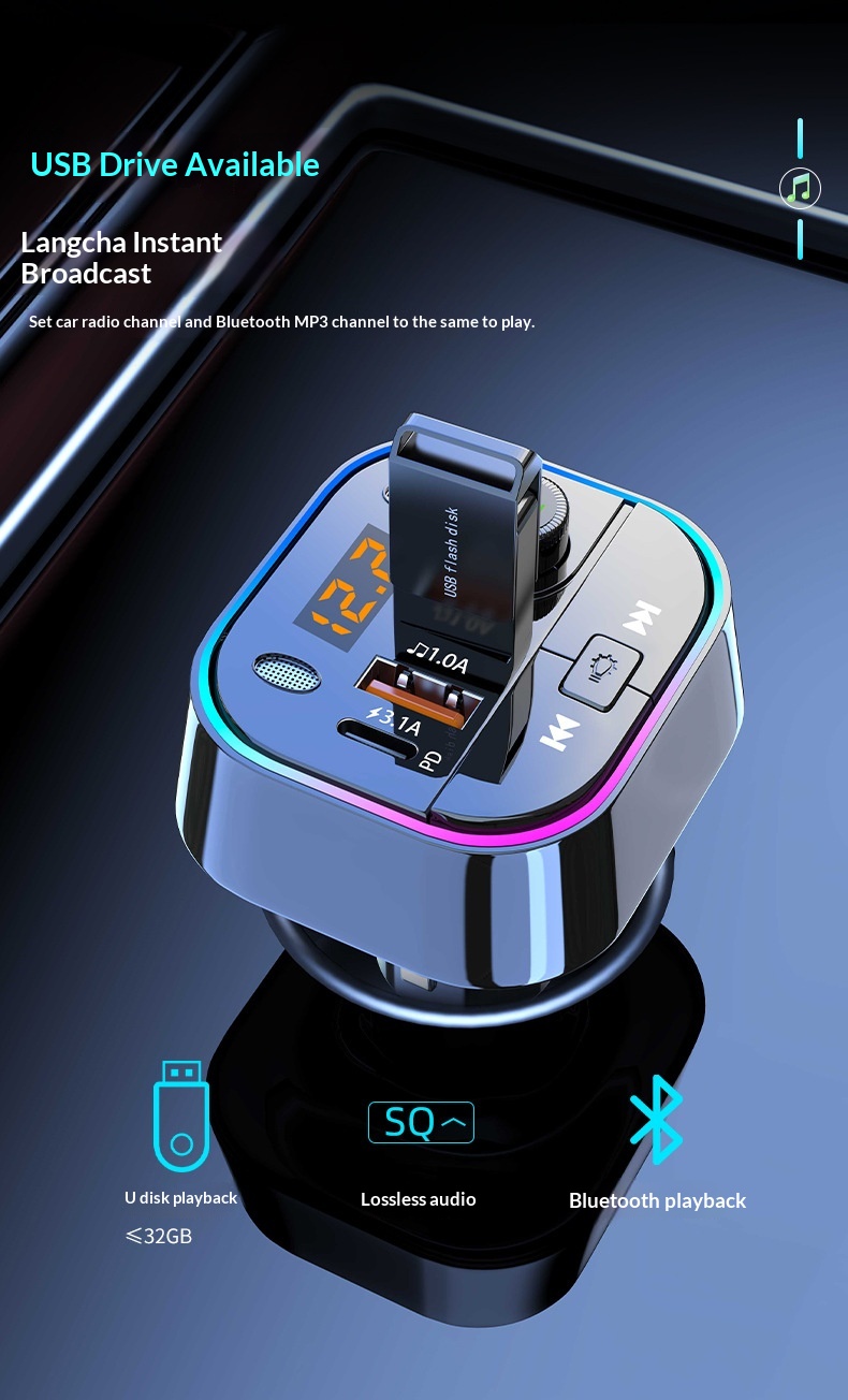 Bluetooth Car Kit Wireless Receiver For Lossless Music Streaming_voghion.com