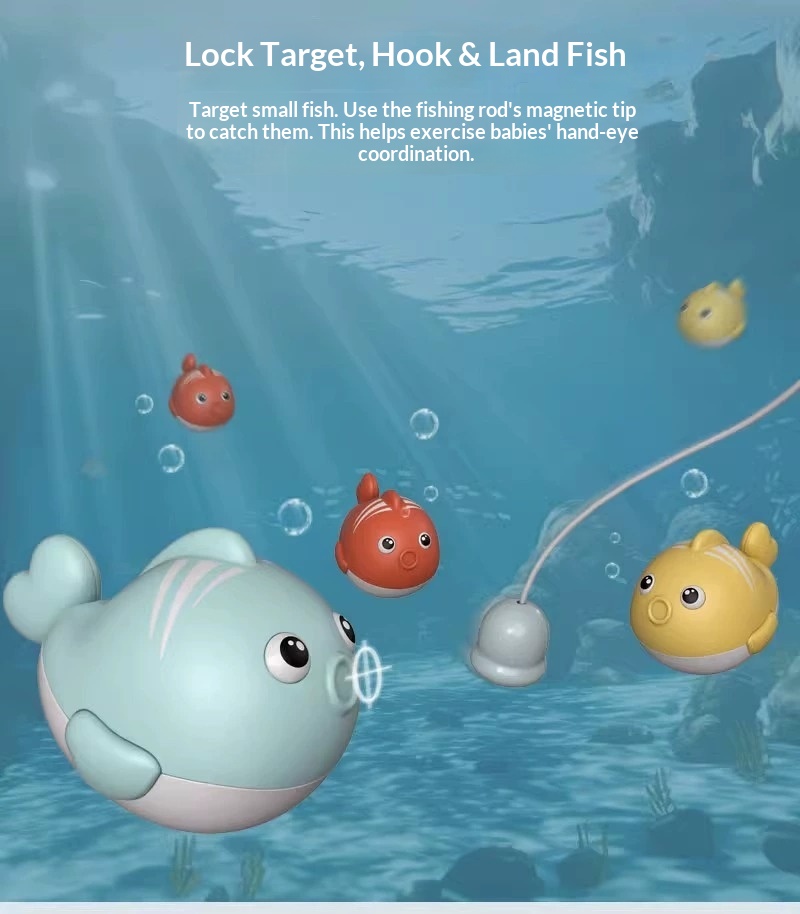Gioco di pesca magnetico per bambini set educativo da bagno_voghion.com