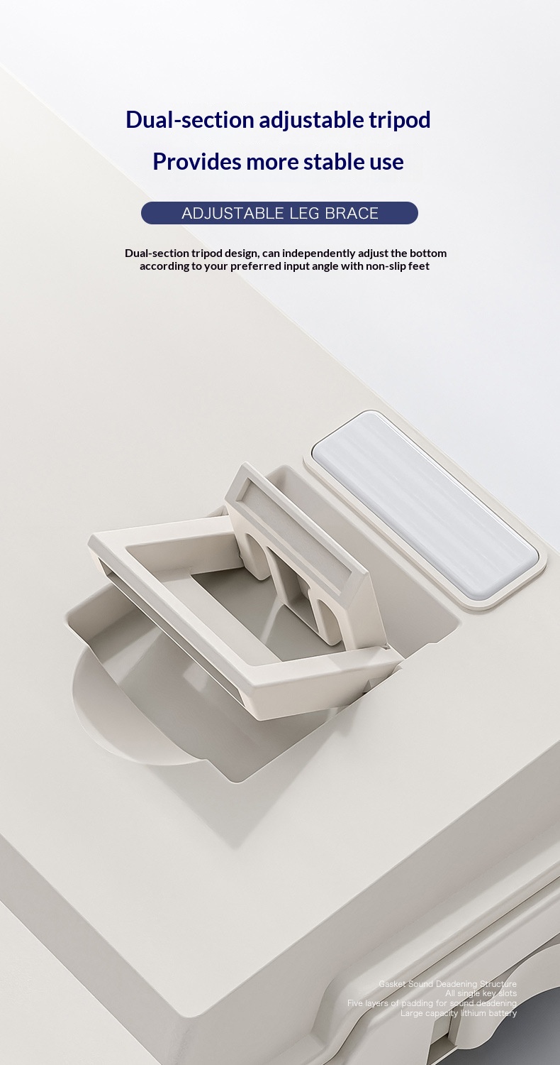 Liberty Wolf K8 Mechanical Keyboard Wireless 2.4G Bluetooth Tri-Mode Hot-Swappable Customizable Gaming Gasket Structure_voghion.com