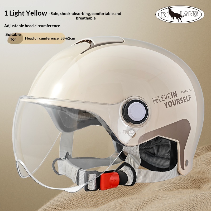 Dilang New National Standard 3C Certified Electric Vehicle Women's Motorcycle Summer Half Men's Sun Protection Four_voghion.com