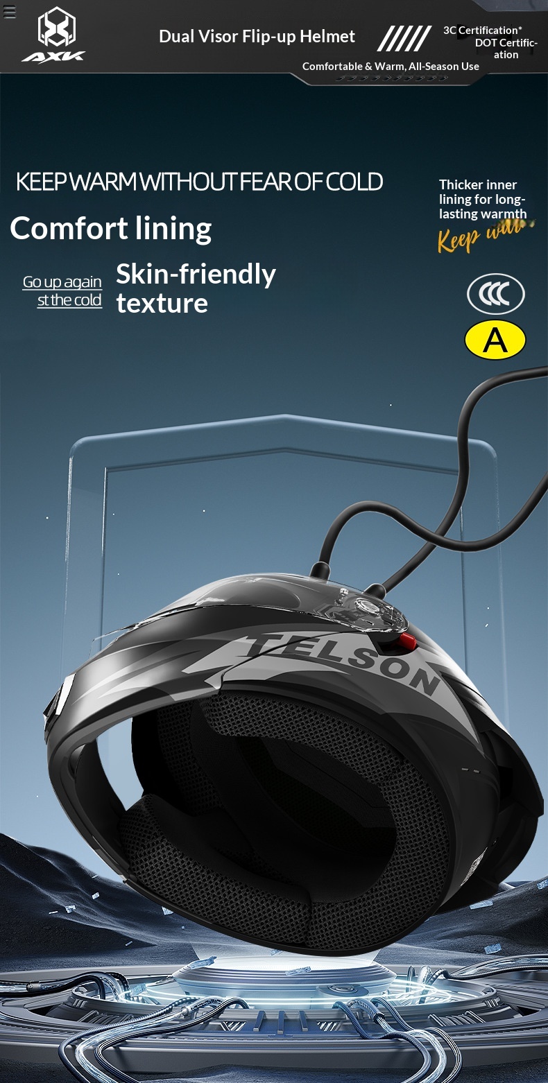 Open face motorhelm voor dames en heren all-season gecertificeerd_voghion.com