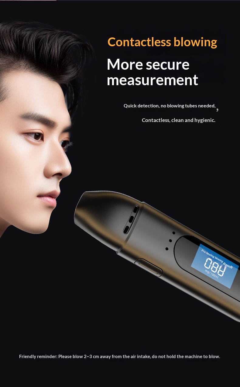 New Cross-border Smart Alcohol Tester For Checking Drunk Driving, Portable Breathalyzer_voghion.com