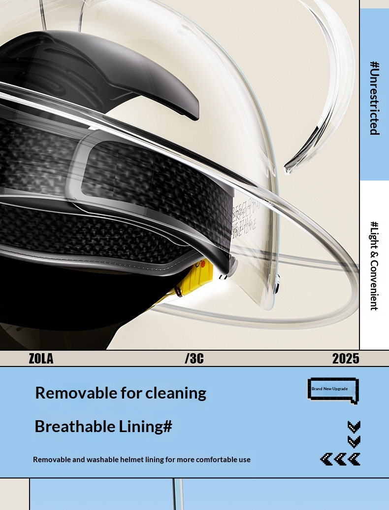 Motorcycle Half Helmet 3c Certified All-season Scooter Riding Cap_voghion.com