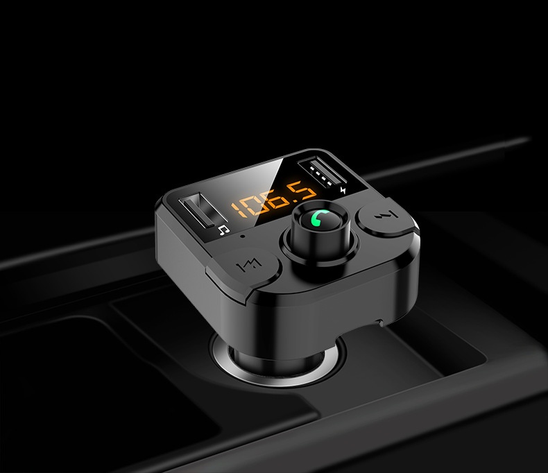 Bluetooth fm transmitter auto carkit met handsfree en mp3 speler_voghion.com