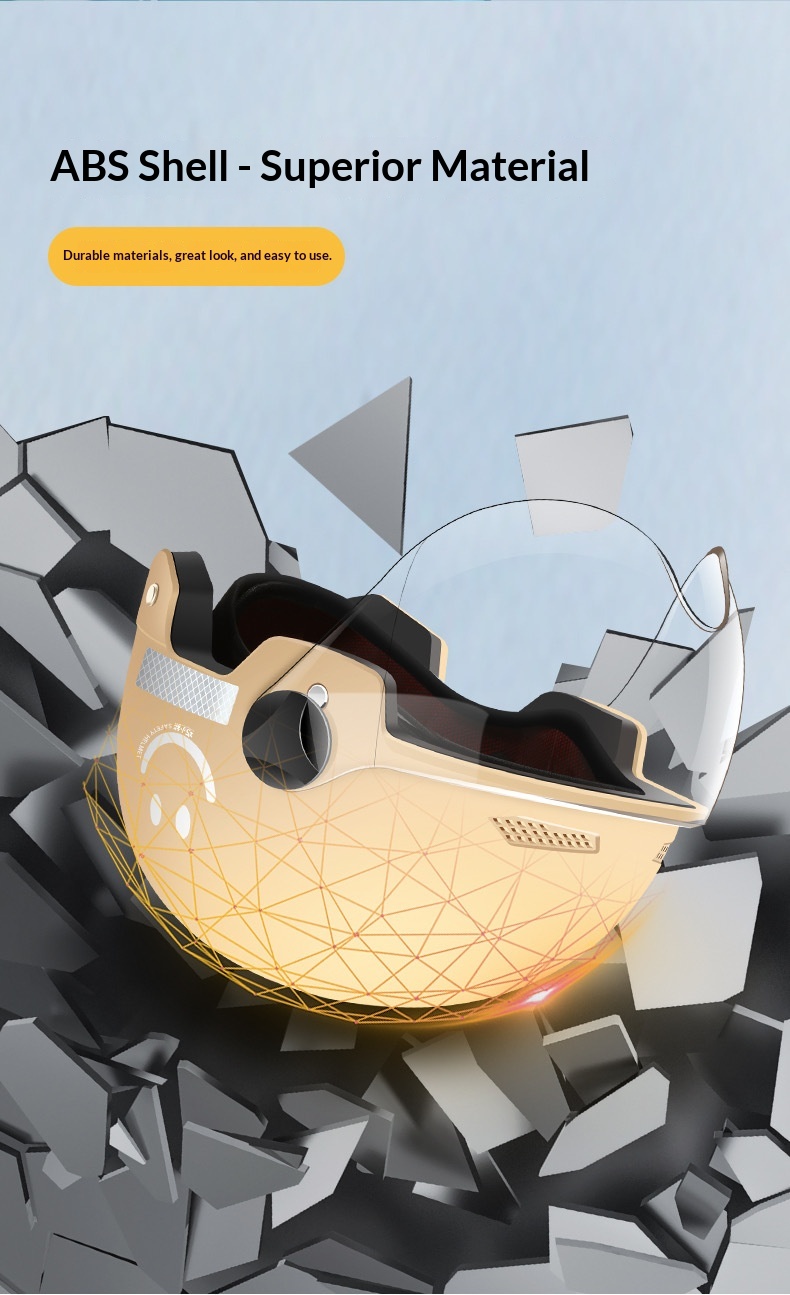 Monopattino elettrico certificato 3C per donne, casco da moto traspirante con protezione solare estiva, adatto a tutte le stagioni._voghion.com