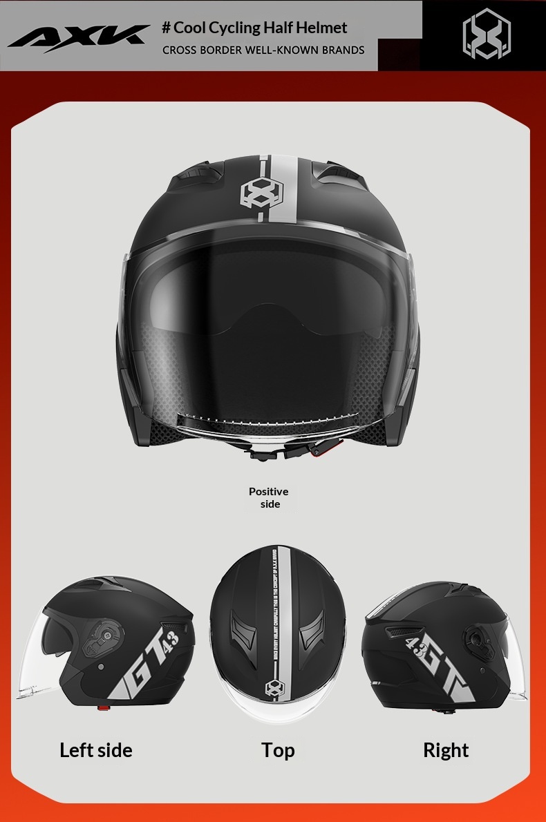 Casco moto jet per uomo e donna casco per scooter quattro stagioni_voghion.com