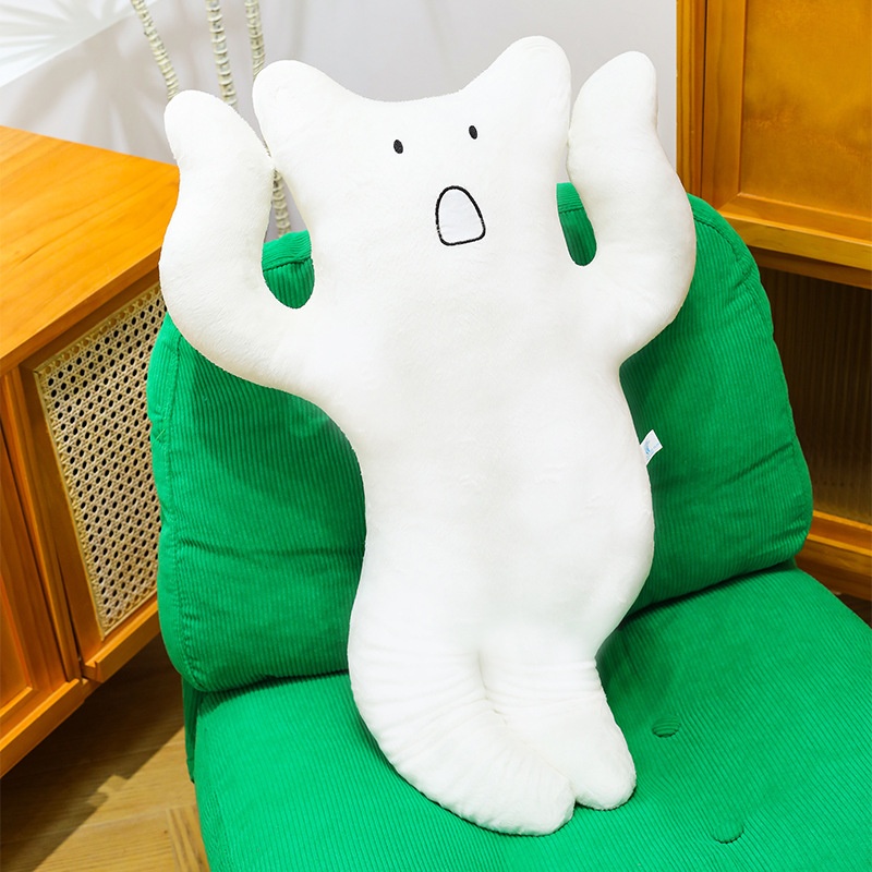 Long-haired Cat Sleeping Pillow, Sleep Soothing Plush Toy, Cute And Healing Gift, Wholesale_voghion.com