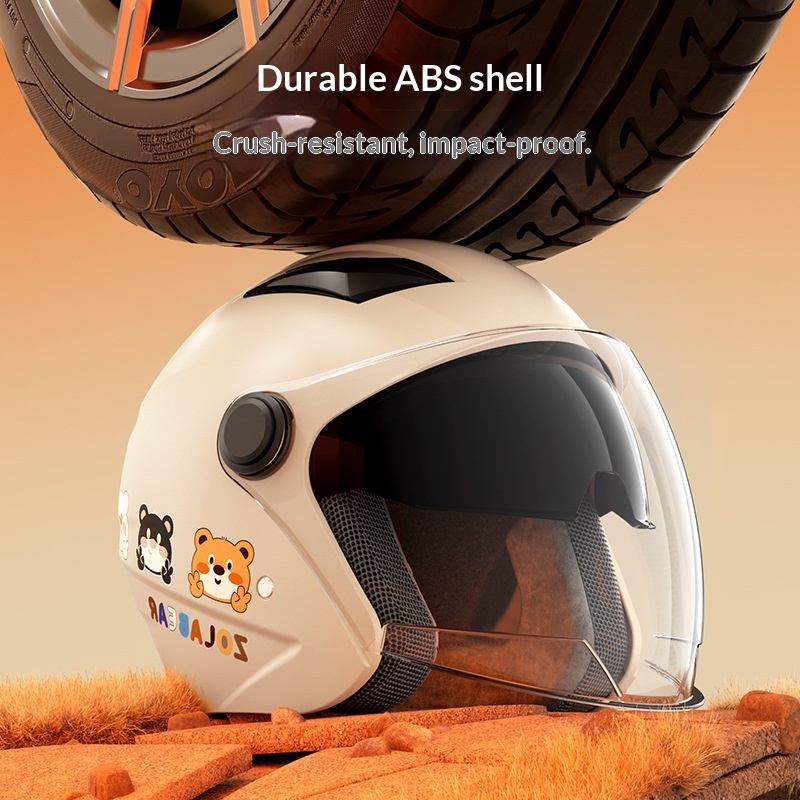 Nuovo casco da moto elettrico 3C per uomo e donna, caldo invernale, antiappannamento con scaldacollo, doppio modello di grande successo_voghion.com