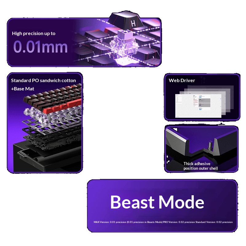 Teclado com interruptor magnético e gravação lateral, mecânico e personalizável, ideal para jogos de eSports em tempo real, FPS, Valorant e CS._voghion.com