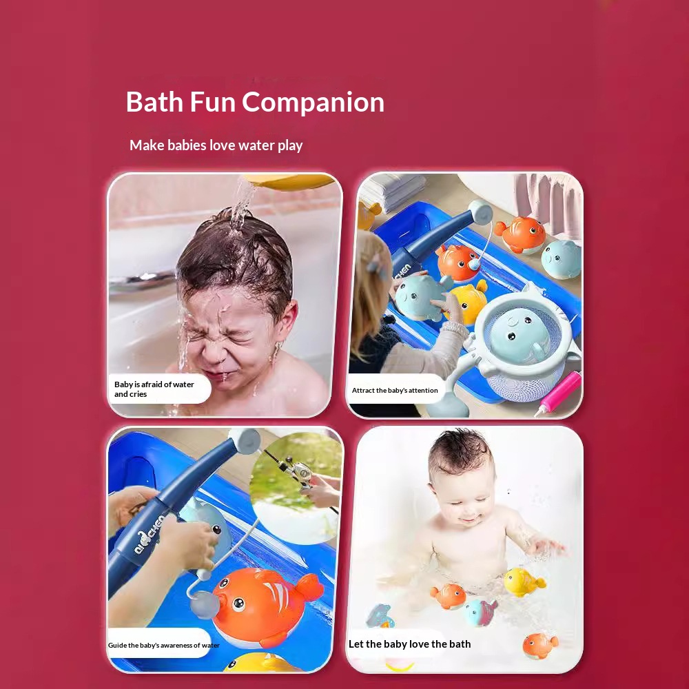 Set magnetico per bambini più venduto a livello internazionale, piscina con rete per il bagno dei neonati, giocattolo educativo per il bagnetto con acqua._voghion.com