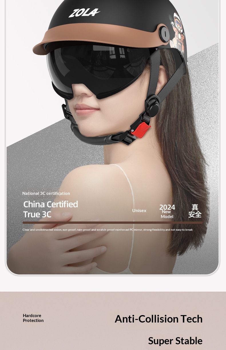 Motorcycle Helmet Summer Lightweight Duckbill Safety Helmet_voghion.com