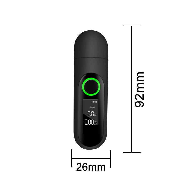 Draagbare alcoholtester met usb oplader en ademdetectie_voghion.com