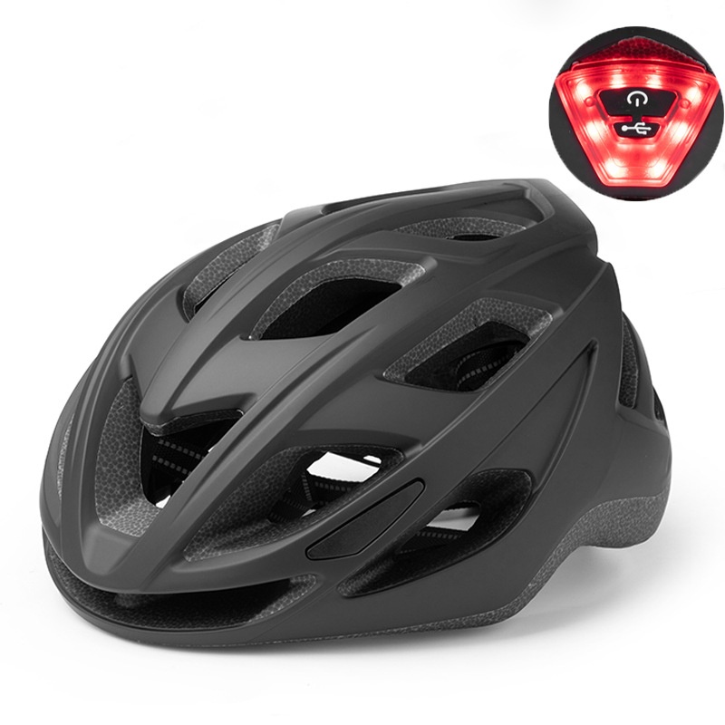 Casque de vélo de route/VTT avec feu arrière intégré pour hommes et femmes, équipement de sport de plein air_voghion.com
