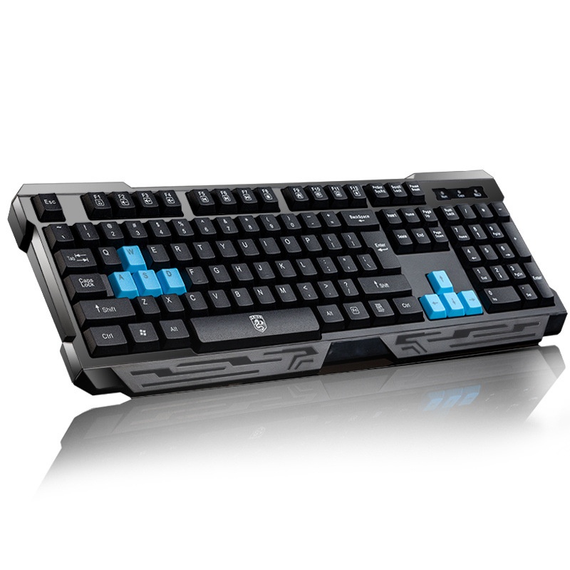 Tastiera wireless per computer Deyilong con sensazione meccanica, batteria silenziosa a basso rumore, per uso domestico_voghion.com